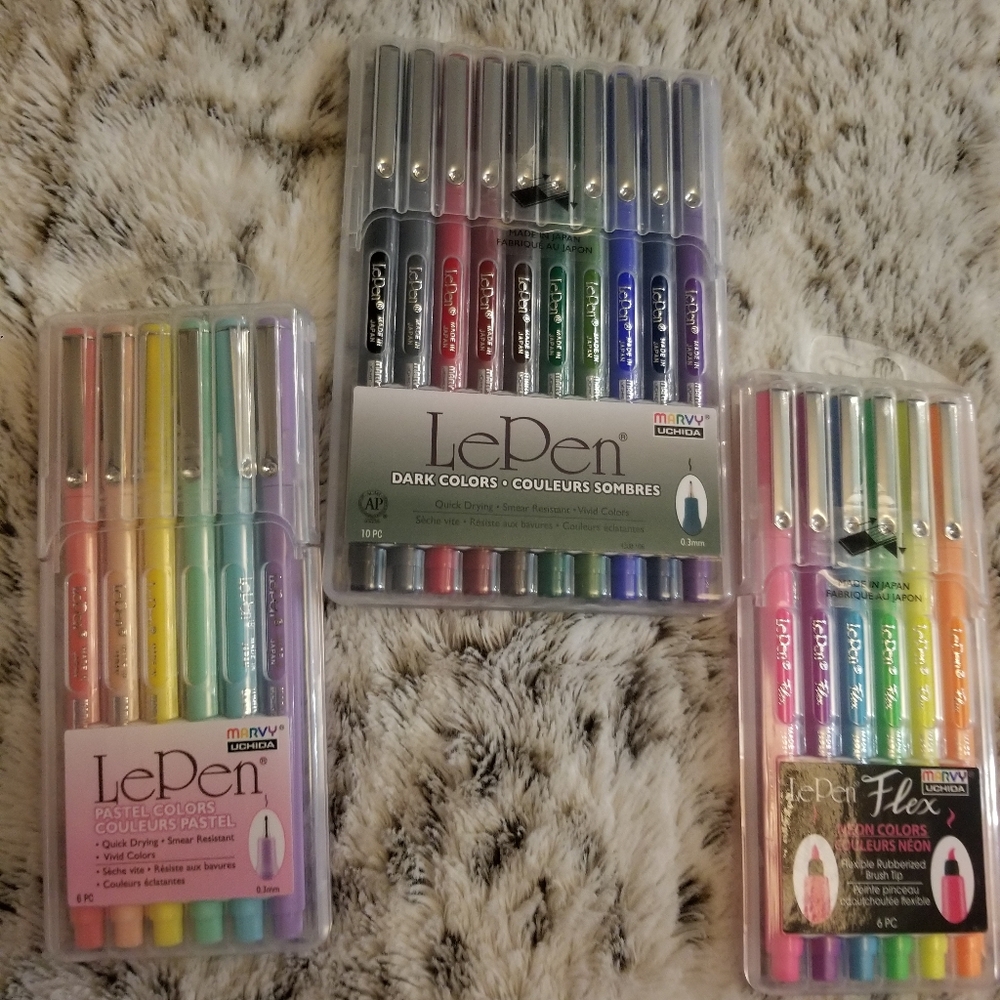 LePen Pastels, Dark Colors And Neon Flex